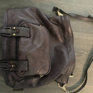 She+lo hobo bag w/gold zipper and buckles